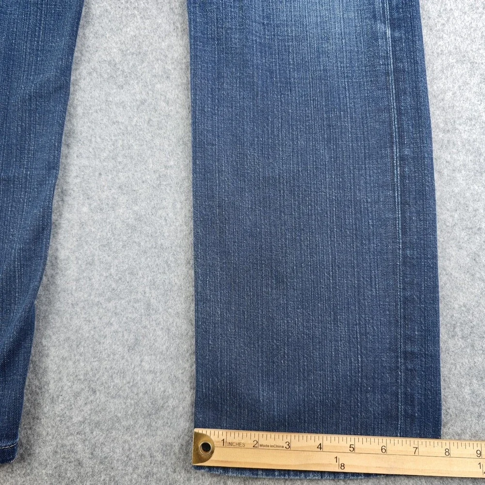 Paige Normandie Jeans Mens 34 Blue Medium Wash Slim Straight Leg Stretch Denim